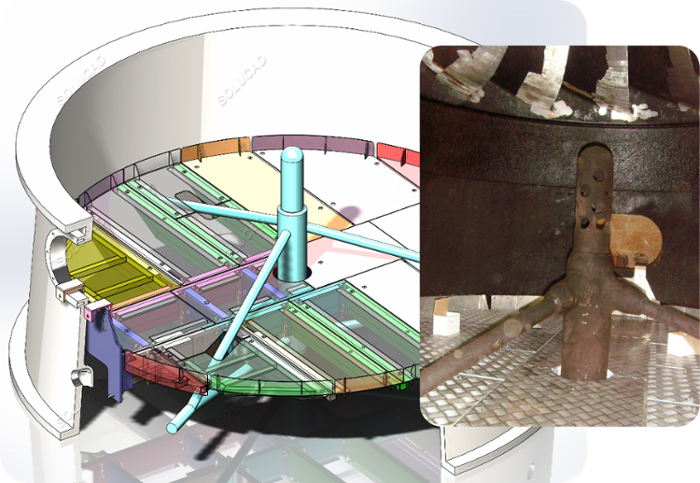 Plancher de visite turbine Francis