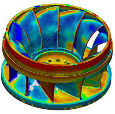 Scan 3D et inspection roue Francis