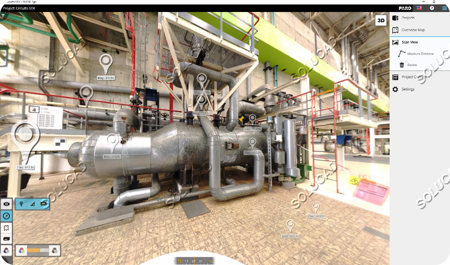 Visite virtuelle 360° immersive dans FARO SCENE 2GO