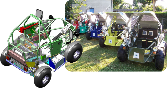 Véhicules spéciaux - Quad pour personnes à mobilité réduite