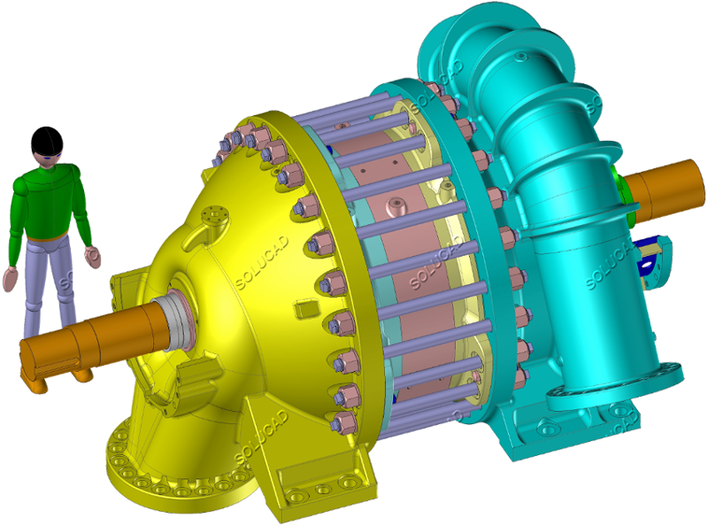 Reverse engineering complet Turbine pompe