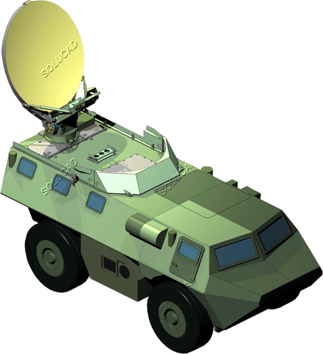 Télétransmissions - Antenne embarquée sur véhicules militaires VAB