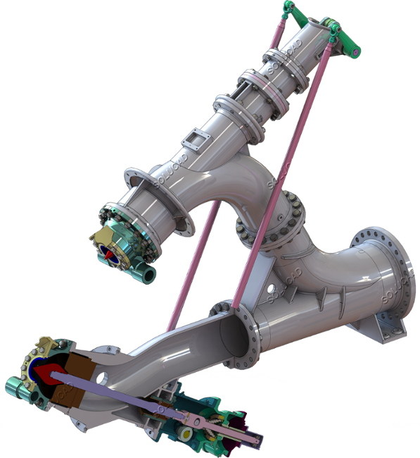 Rétro-ingénierie Injecteur turbine Pelton