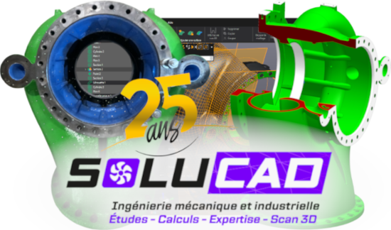 Scan 3D et modélisation 3D Turbine hydroélectrique