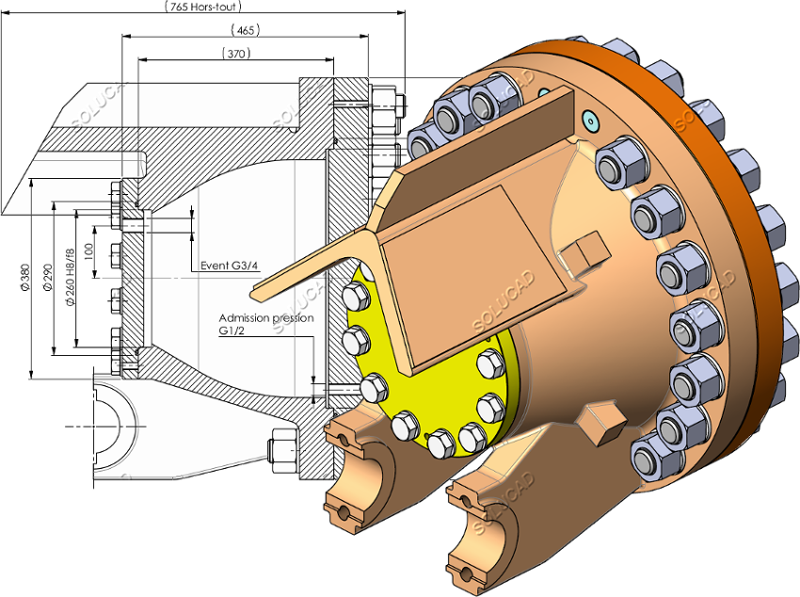 Outillage épreuve buse injecteur - fonds pleins
