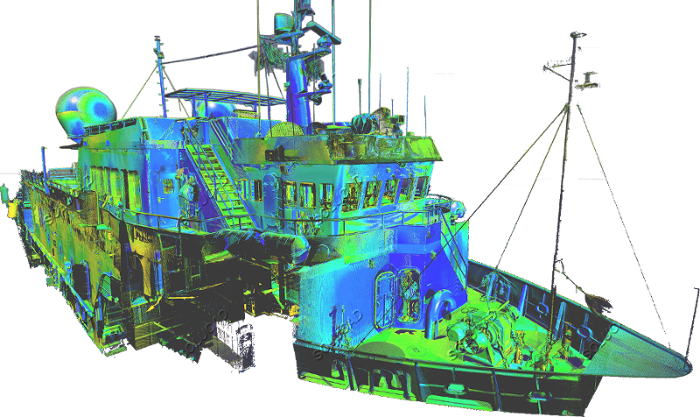 Scan laser 3D Bateau