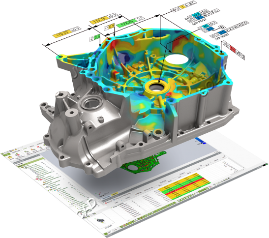 Inspection dimensionnelle carter moteur