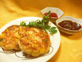 豆腐とツナ缶のハンバーグ