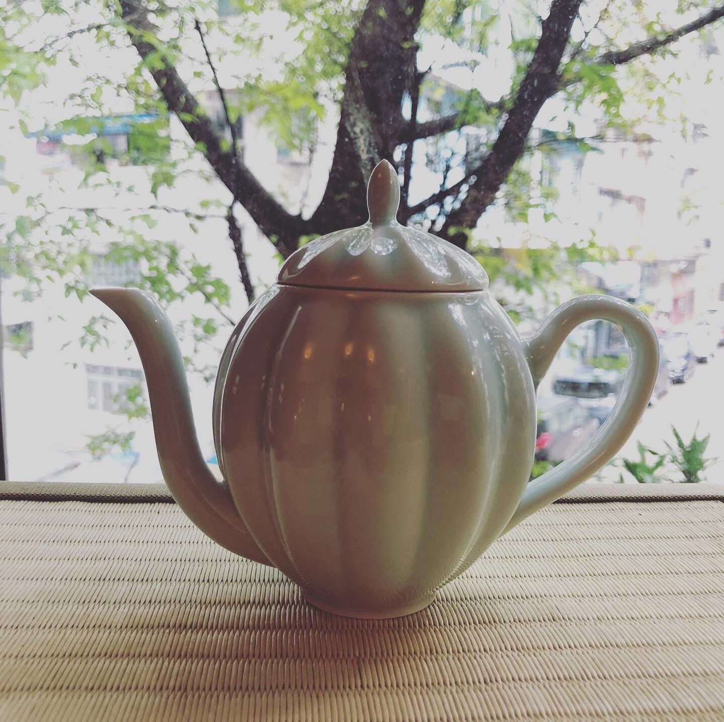 岐阜縣 快山窯  白瓷茶壼～ Kaizan Tea Pot