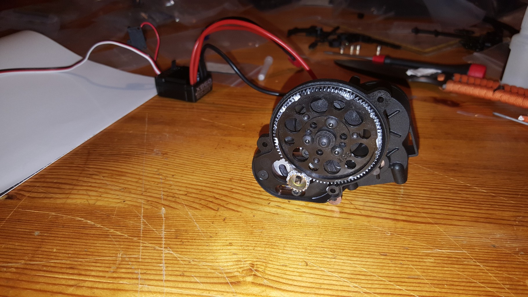 MST CMX - Aufbau des Getriebes inkl. Motor