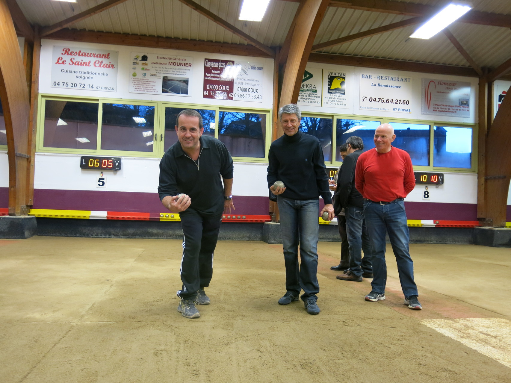 Les premières boules