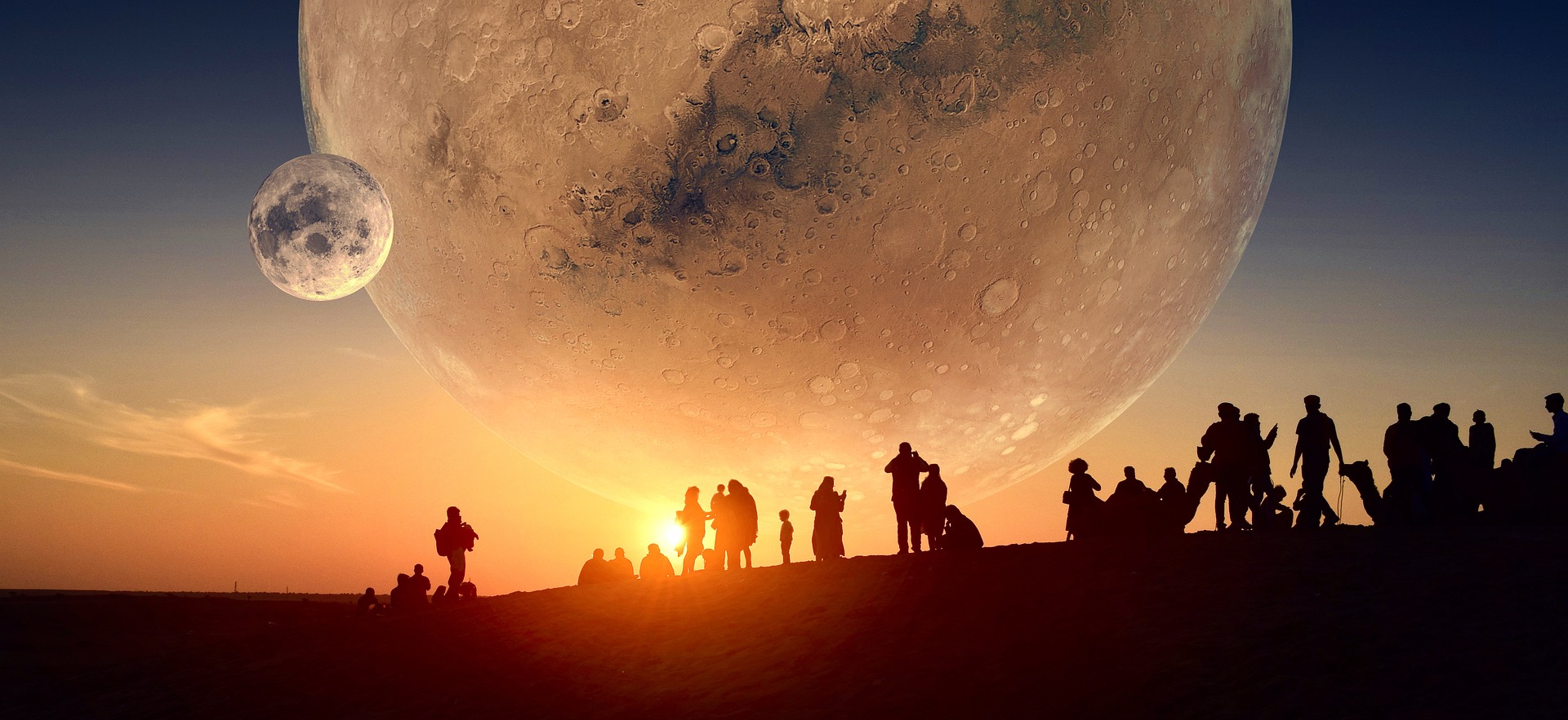 Schnittpunkt zwischen Himmel und Erde