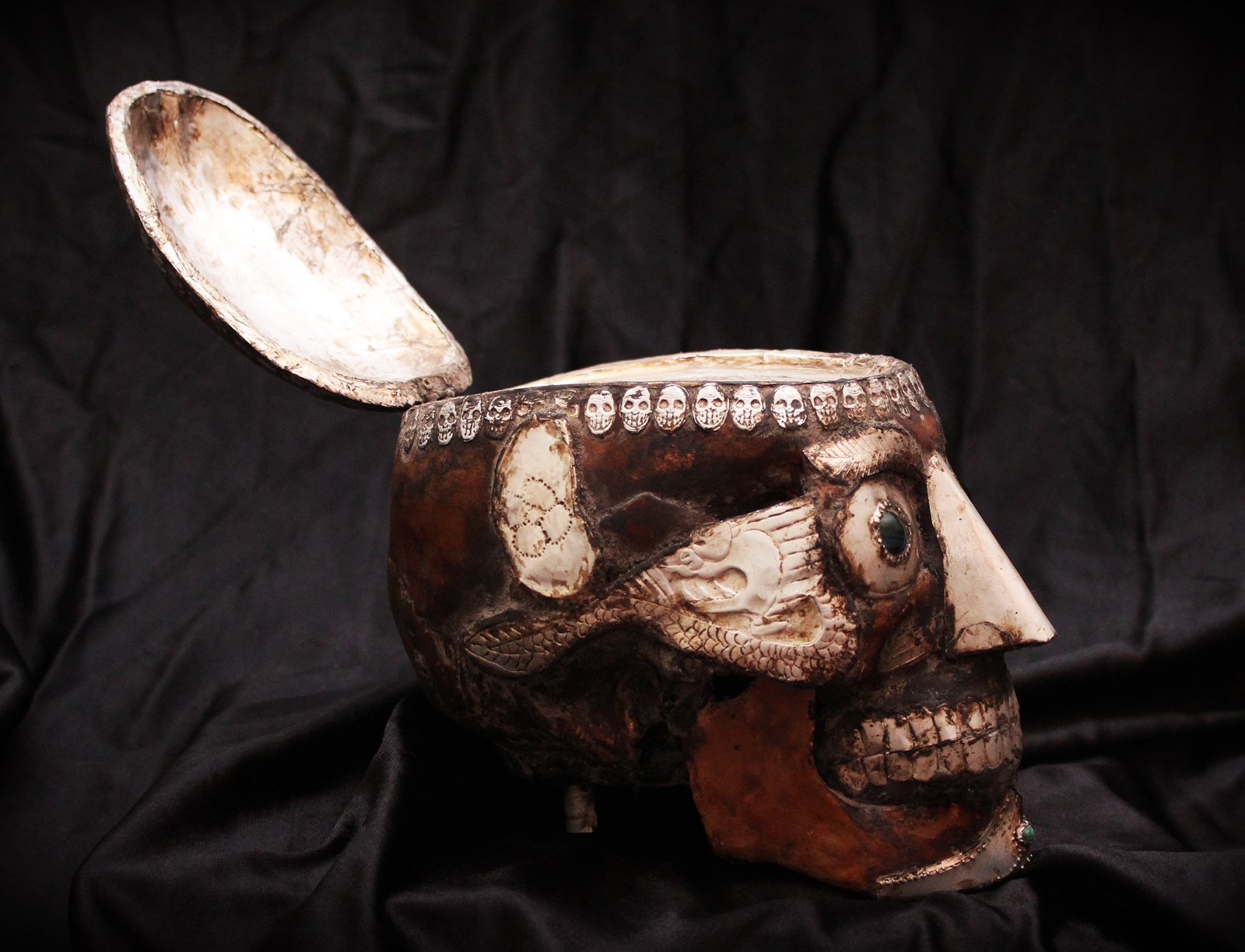 Tibetan kapala human skull