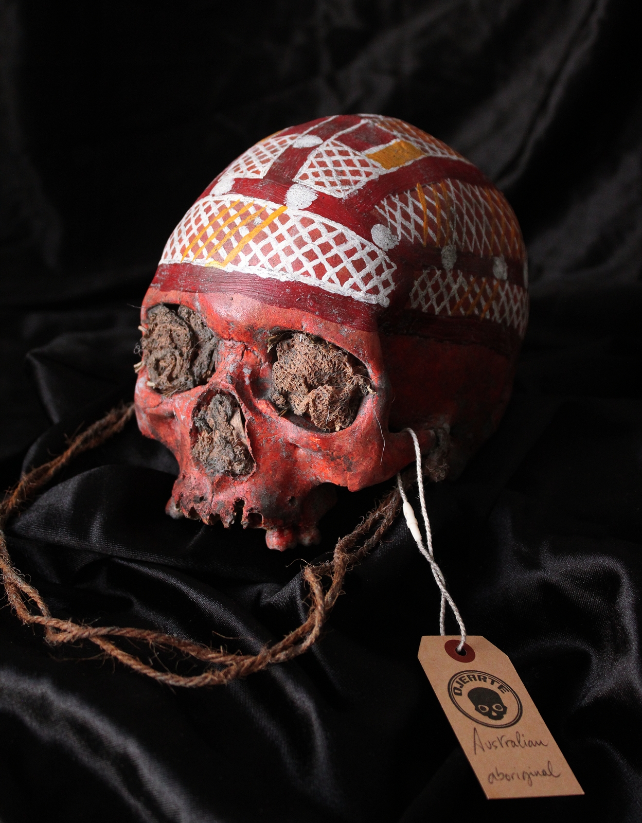 Australian Aboriginal Painted Skull