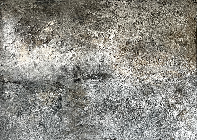 "REIHE ´VISION´ 2" 2022/23     100x140 Acrylfarbe mit Sand auf Leinwand