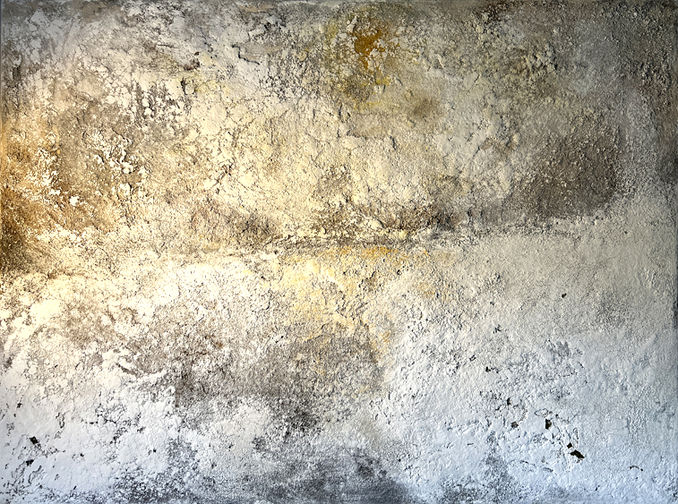 "REIHE ´VISION´ I" 2022/23     120 x 160 Acrylfarbe mit Sand und Marmormehl auf Leinwand