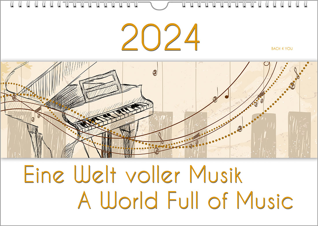 The 2023 Music Calendar - 99 Music Calendars - Bach 4 You