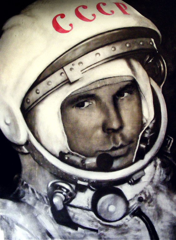 "Gagarin" Oleo sobre tela, sin bastidor 150cm X 200cm. $130.000.-