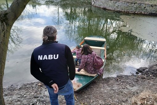 Einweihung Inselteich Heynitz: Historisches Ruderboot, 13.032026, Foto: Eike von Watzdorf