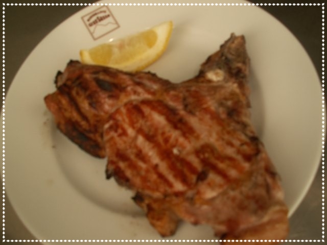 Lombata di vitello alla griglia
