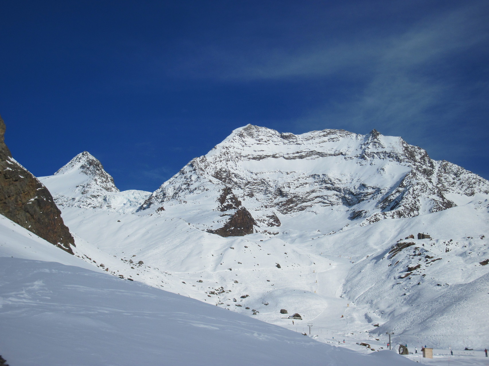 Blick Richtung Fletschhorn und Lagginhorn