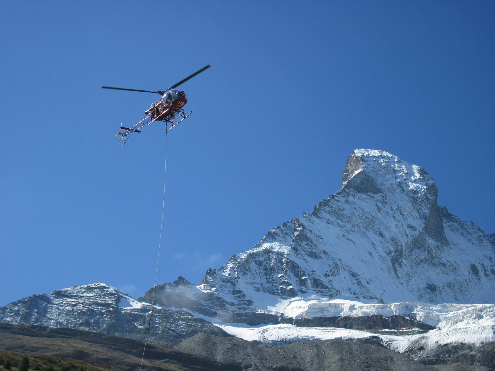 Matterhorn mit Heli vo Air Zermatt