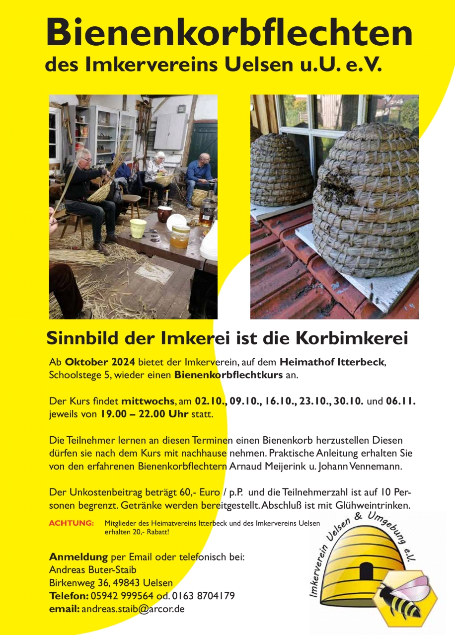 Kursangebot des Imkervereins Uelsen