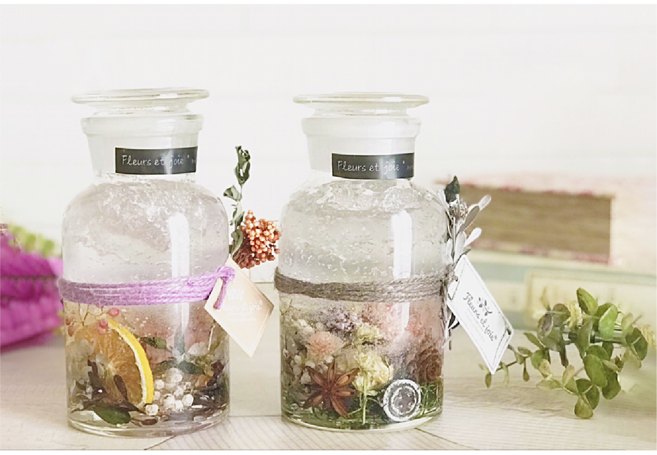 ◇ハーバリウム ＃111 パンジーのbottle.:*:・お仏花にも ◇ハー