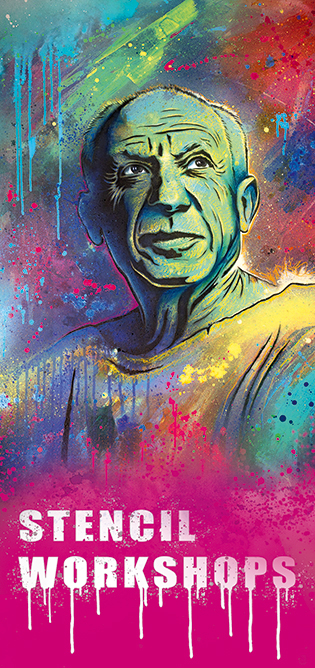 STENCIL PAINTING WORKSHOP
