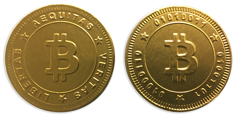 Bitcoin als Schokotaler