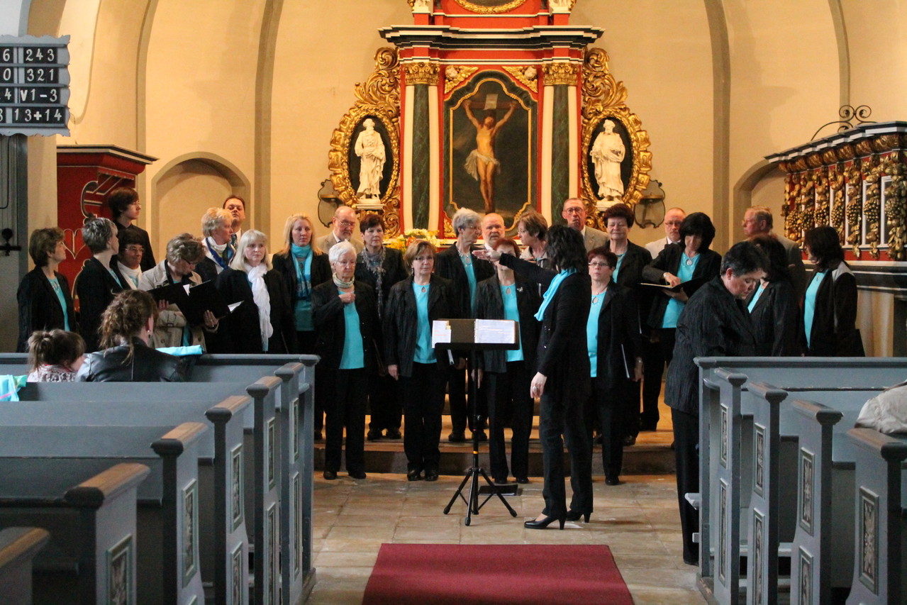 Letzte "Anweisungen" der Chorleitung