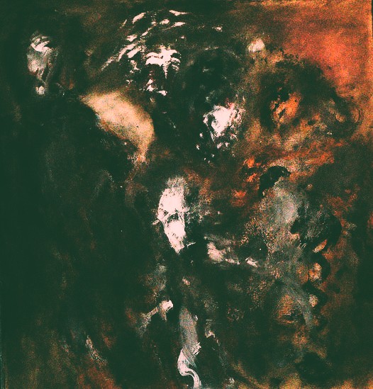 Up popped the devil,  Acryl auf Leinwand, 80x80, 2012