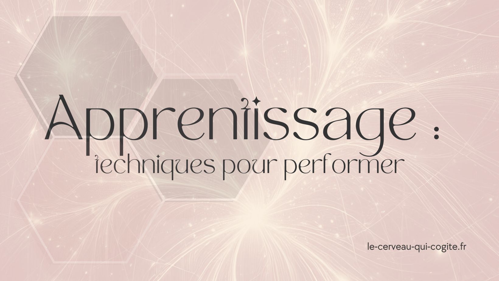 Techniques d'apprentissage pour performer