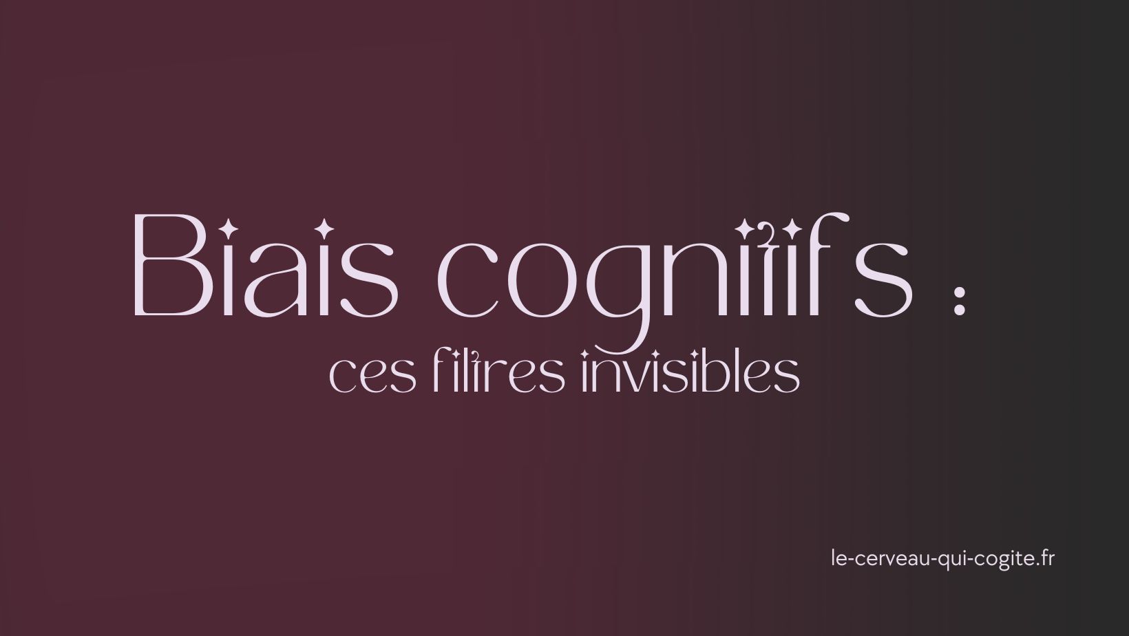 Les biais cognitifs, ces filtres invisibles
