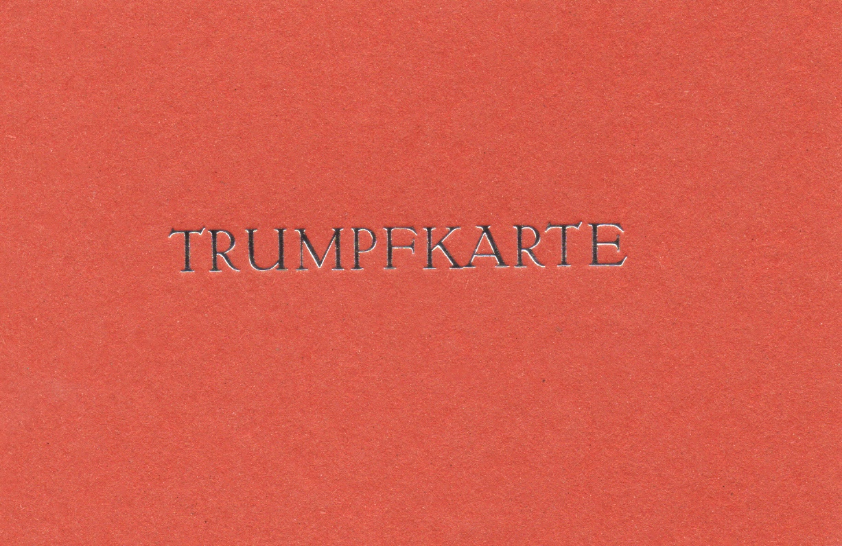 Trumpfkarte cotto 3 Euro