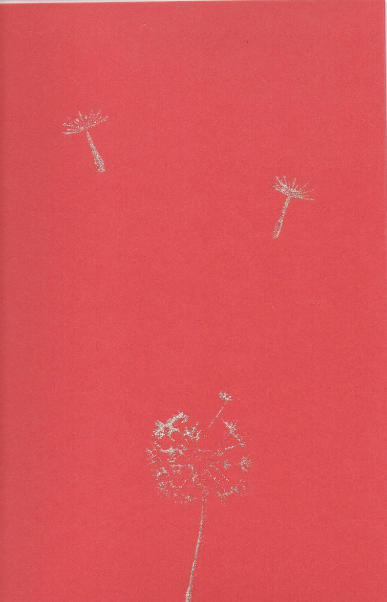 Pusteblume rot C6, 3 Euro