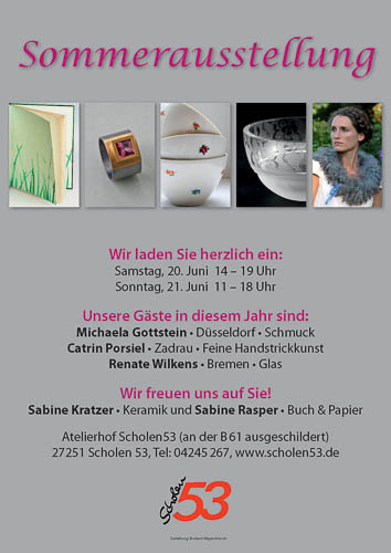 Plakat zur Sommerausstellung 2016