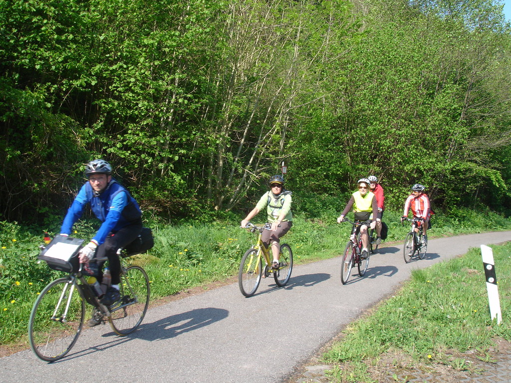 Sur les pistes cyclables allemandes.