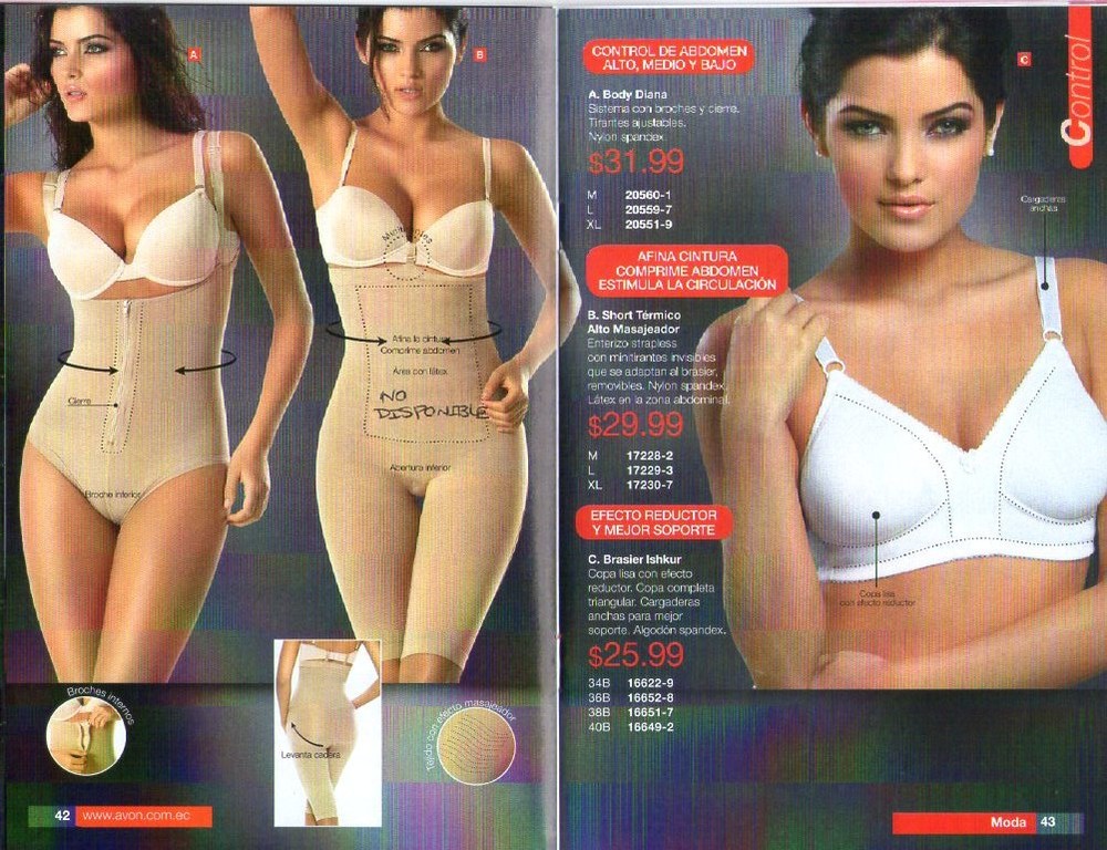 Revista avon ropa interior shop