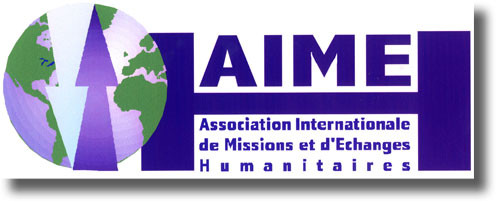 Logo AIME, association internationale de missions et d'échanges humanitaires