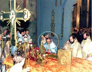 Mgr Vigile au sacre de S.S. Volodymyr à Ste Sophie de Kiev