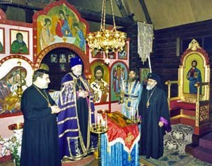 S.S. Volodymyr, Patriarche d'Ukraine, en visite au Monastère Saint  Michel du Var