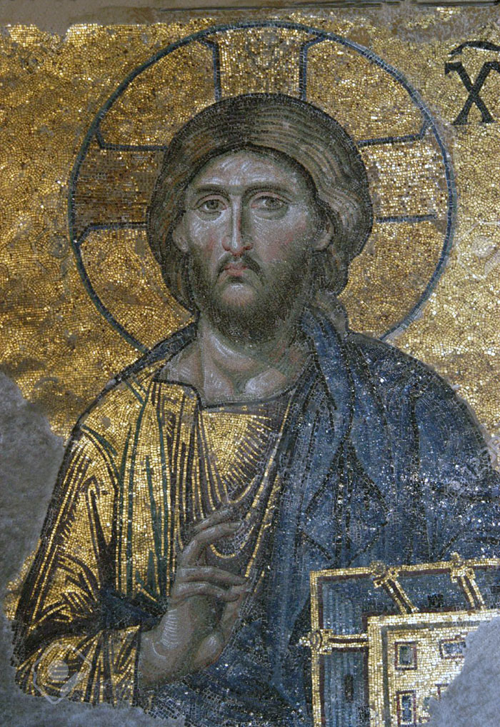 Le Christ Pantocrator (Source de toute vie) - Mosaïque byzantine  - Basilique Sainte Sophie - Istanbul