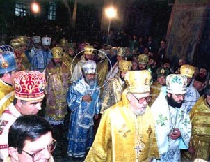 Mgr Vigile au sacre de S.S. Volodymyr à Ste Sophie de Kiev