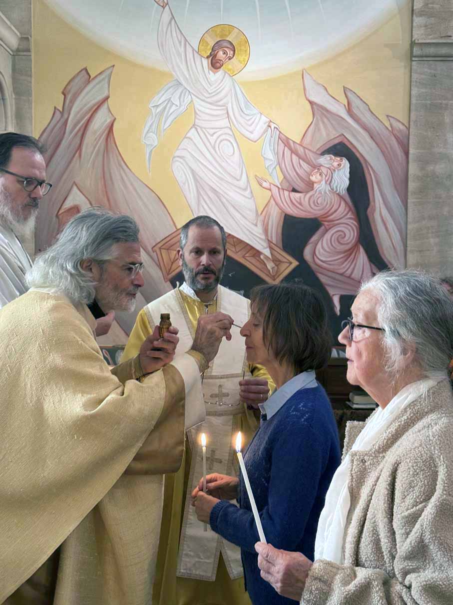 Liturgie du jour de Noël - Chrismation de Catherine Marie.