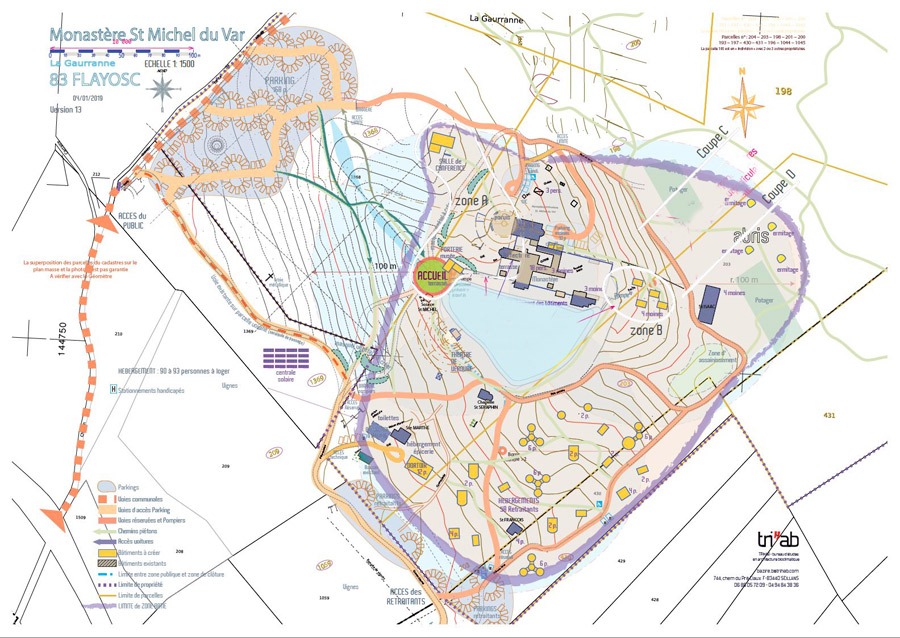 PLAN DU PROJET DEPOSE POUR LE P.L.U. DE  FLAYOSC - 2014 (Autorisation administrative accordée)