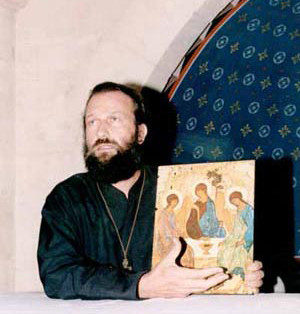 père Jean Séraphim lors d'un séminaire au Monastère St. Michel du Var