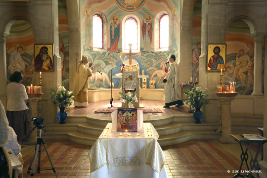 L'icône de la fête et celle, miraculeuse, de Notre-Dame de Bethleem.