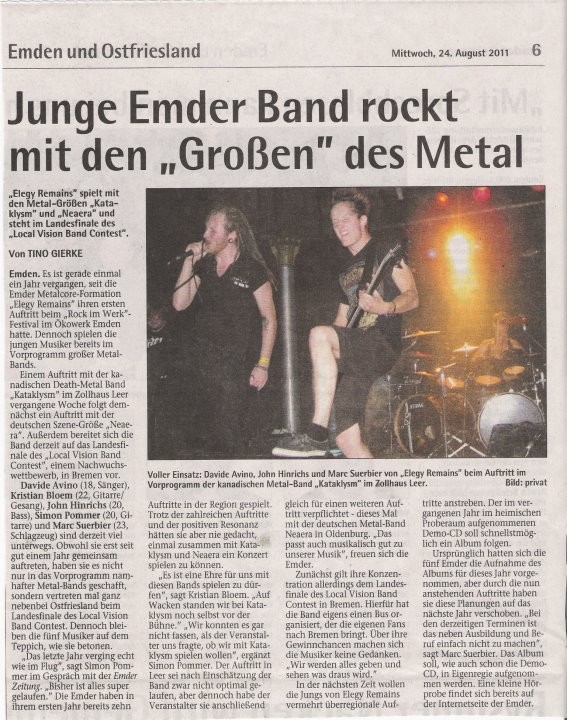 Emder Zeitung 24.08.2011