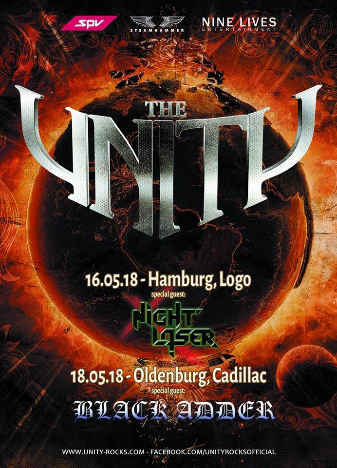 18.05.2018 Black Adder im Vorprogramm von The Unity im Cadillac Oldenburg